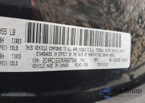 2019 Chrysler Pacifica Touring L Plus from USA, damaged, VIN 2C4RC1EG7KR667540